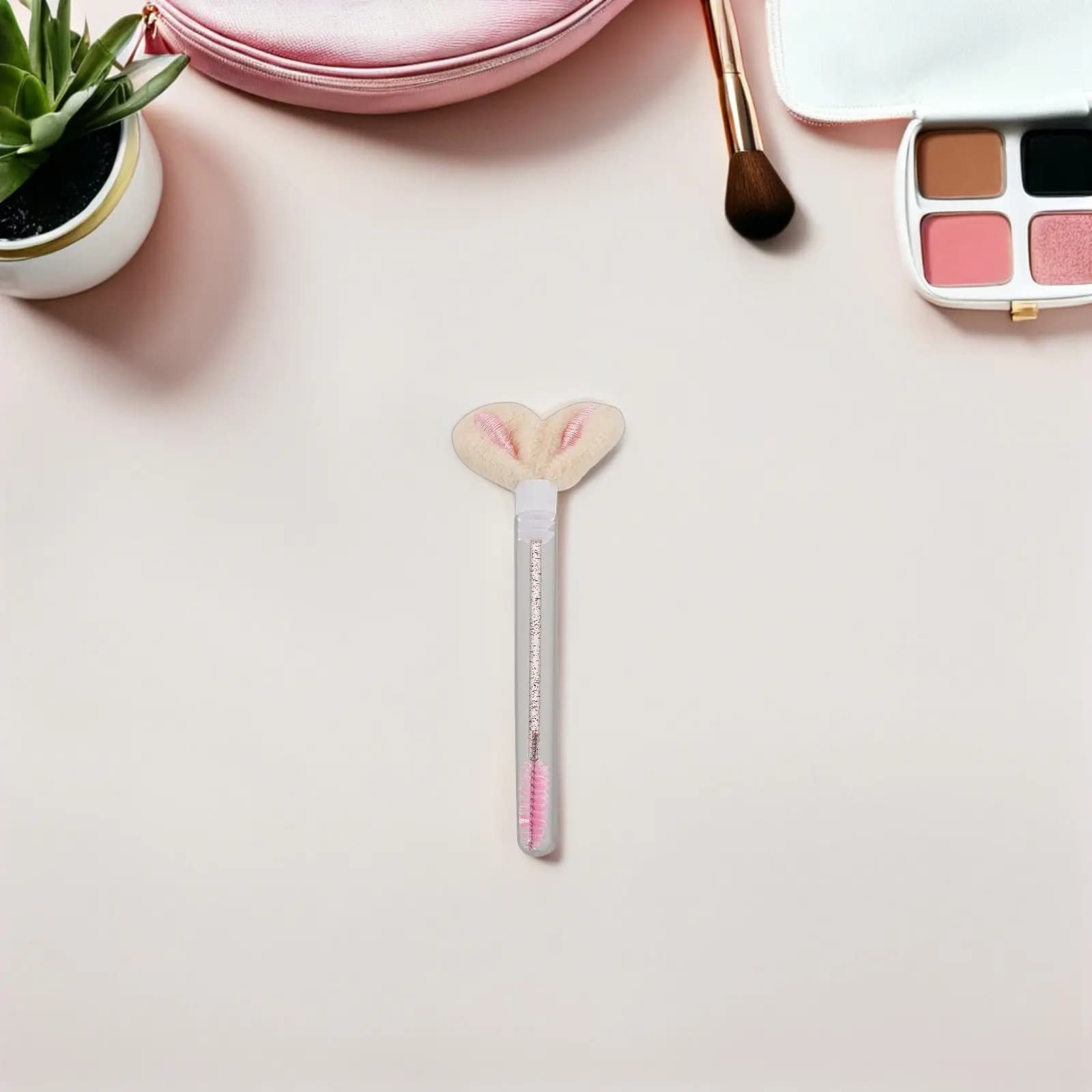 20Pcs Crystal Eyelash Makeup Brushes Disposable Lash Spoolie Wands Tube Applicator Lash Extension Tools Eyebrow Grooming Mascara
