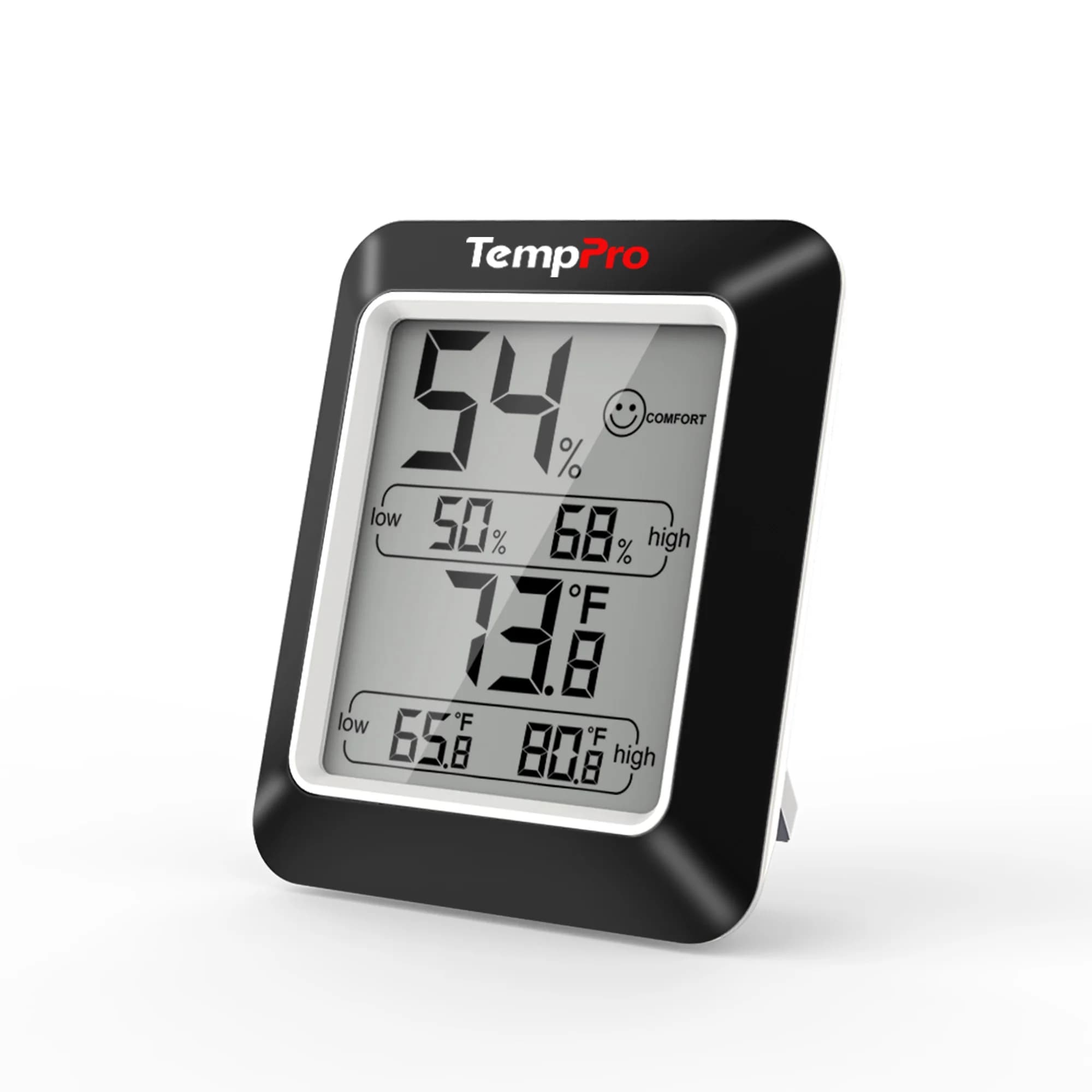 TempPro A50 Digital hygrometer Internal thermometer Ambient thermometer and humidity meter with temperature moisture monitor
