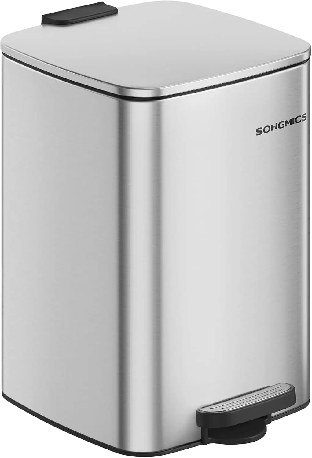 Cestino per Rifiuti da Cucina in Acciaio Inox da 5,2 Galloni con Coperchio a Chiusura Morbida, Secchio Interno e Base Antiscivolo