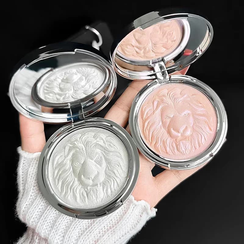 MGL Lion Head High-Gloss Powder, Potato Puree, Shimmer Atmosphere, Pearlescent Fine-Shimmer Ginger color:03
