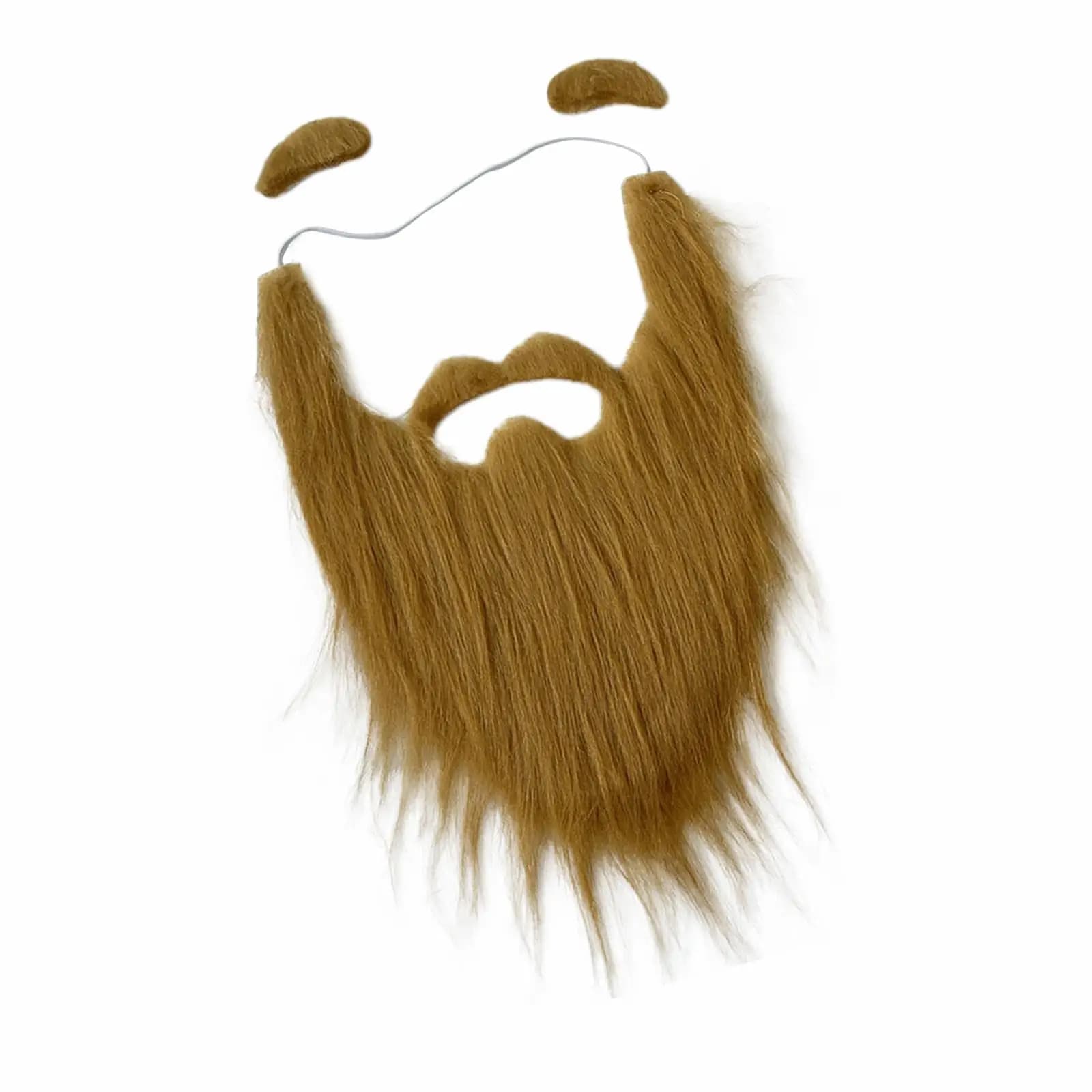 False Eyebrow and Beard Set Costume Flannel Beard Funny False Facial Hair for Stage Performance Cosplay Carnival Holiday Operas