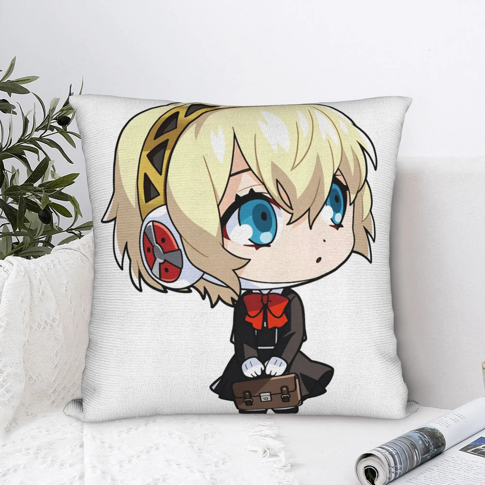 Pillow Cover P-Personas Characters Funny Pillow Case For Sofa Couch Bed Living Room Pillowcases