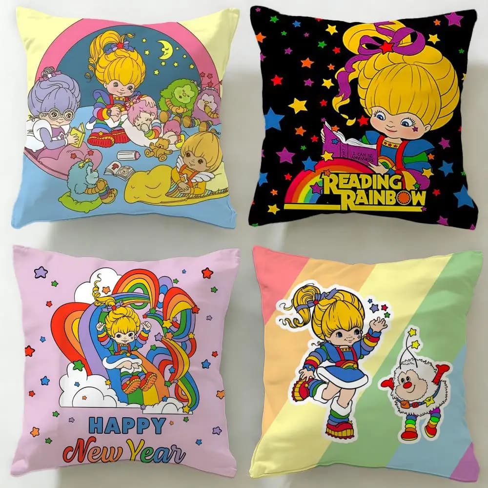 Rainbows Brite, soft and easy to wash, versatile for sofa, bed, travel and office