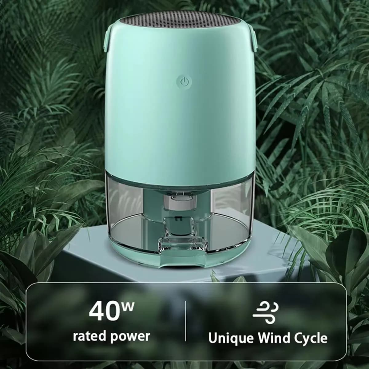 N14R Top 1100ML Ultra-Quiet Dehumidifier for Home - Efficient Air Purification, Compact Design, Ideal for Bedroom,EU Plug