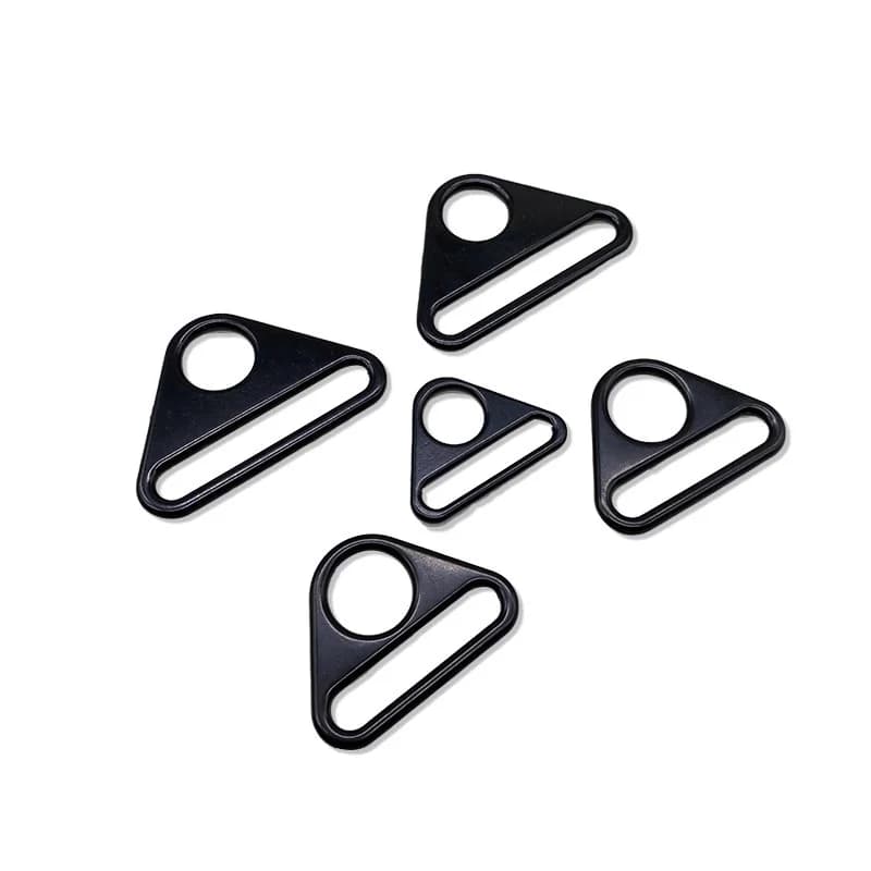 100pcs Metal Triangle Ring Buckles Adjustable Hook for Backpack Hanger Bag Parts Strap Belt Garment Luggage DIY Accessories