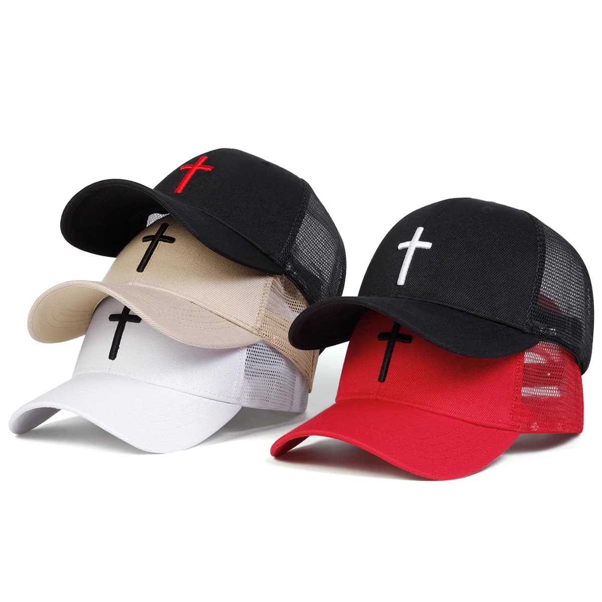 Berretti da baseball con ricamo incrociato unisex Berretto hip-hop Cappelli casual regolabili per esterni primavera estate Cappello per protezione solare