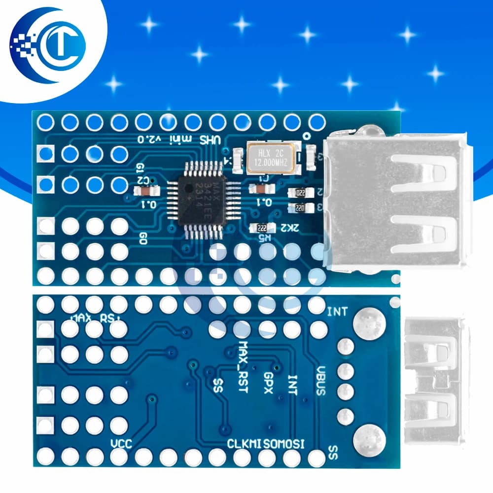Modulo host mini USB MAX3421E 2.0 ADK: supporta Google Android ADK, sviluppo SLR - HUB USB, 3,3 V, compatibile per Arduino