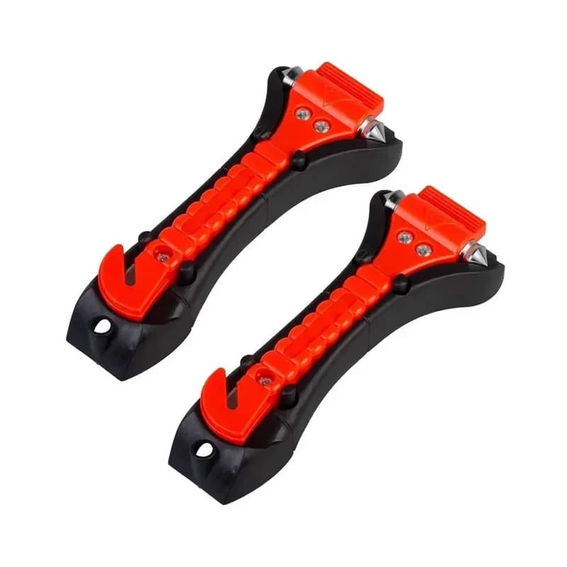 1/2PCS Camping Survival Safety Harness Guide Safety Belt 2-in-1 Emergency Breaking Glass Window Life Saving Tools