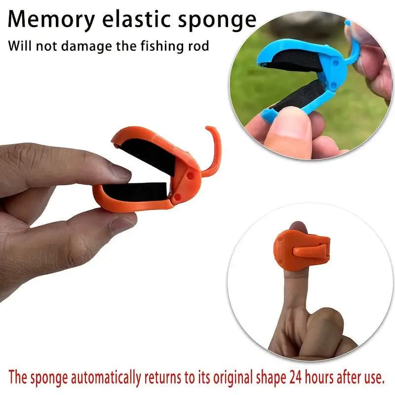 Clip per canna da pesca ad attacco rapido da 2 pezzi - Supporto per funzionamento a 1 mano senza attrezzi Impugnatura sicura per rack di stoccaggio per canne d'acqua dolce