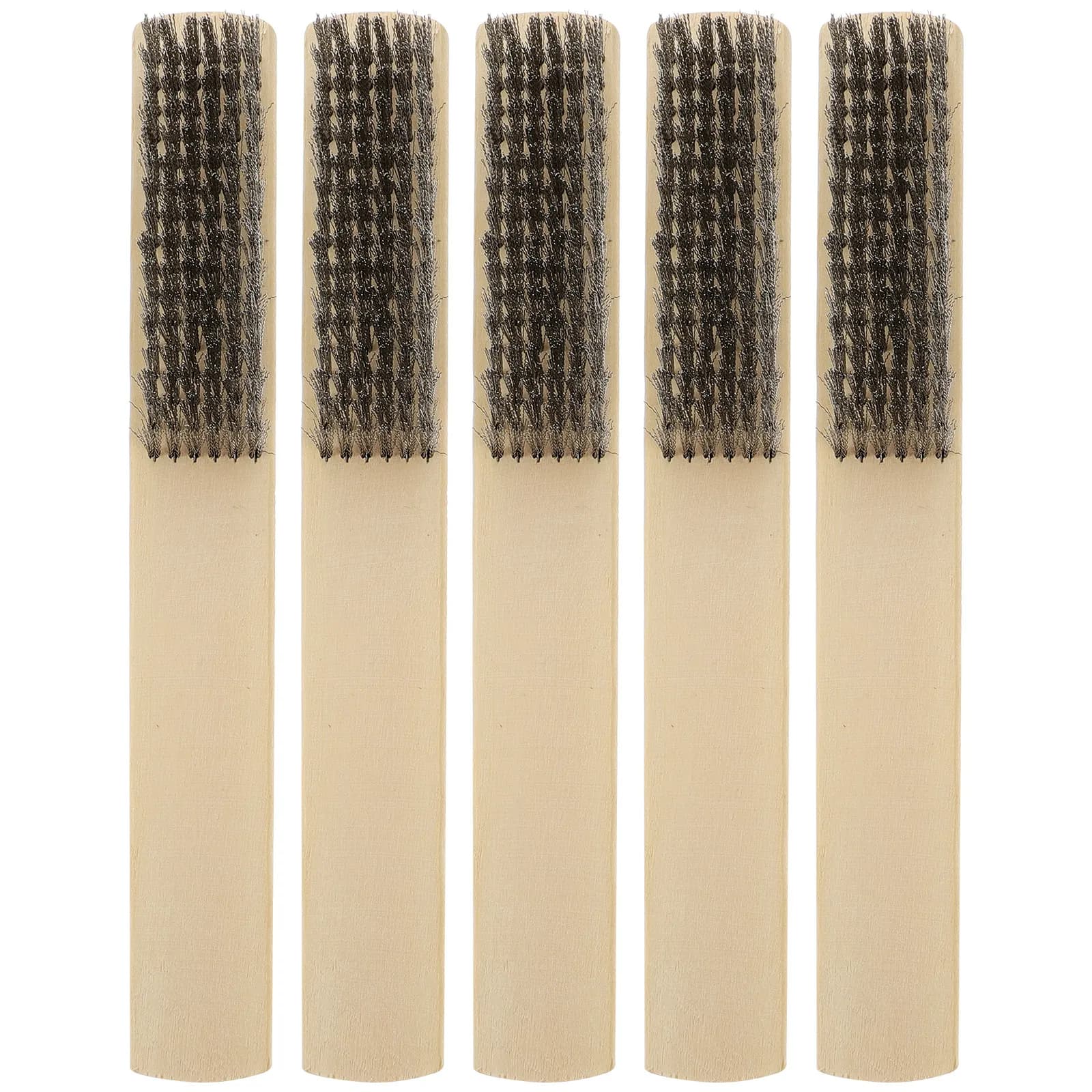 5pcs Stainless Steel Wire Brush Set Rust Removal Cleaning Tool For Metal Welding Machinery Window Door Maintenance Practical