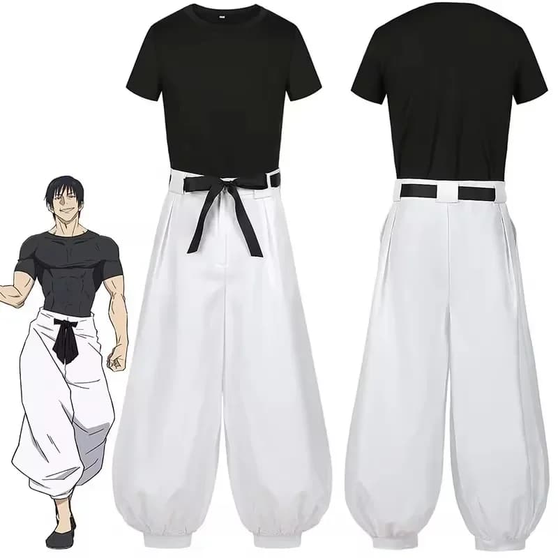 2026 Jujutsu JJK Manga Anime Fushiguro Toji Satoru Gojo Cosplay Costume T-shirt Pants Halloween Christmas