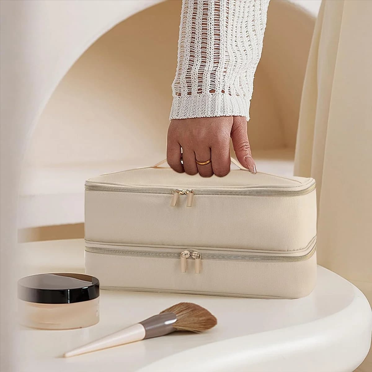 Custodia da trasporto per stile Flex, custodia compatibile con / asciugacapelli, borsa da viaggio portatile a doppio strato
