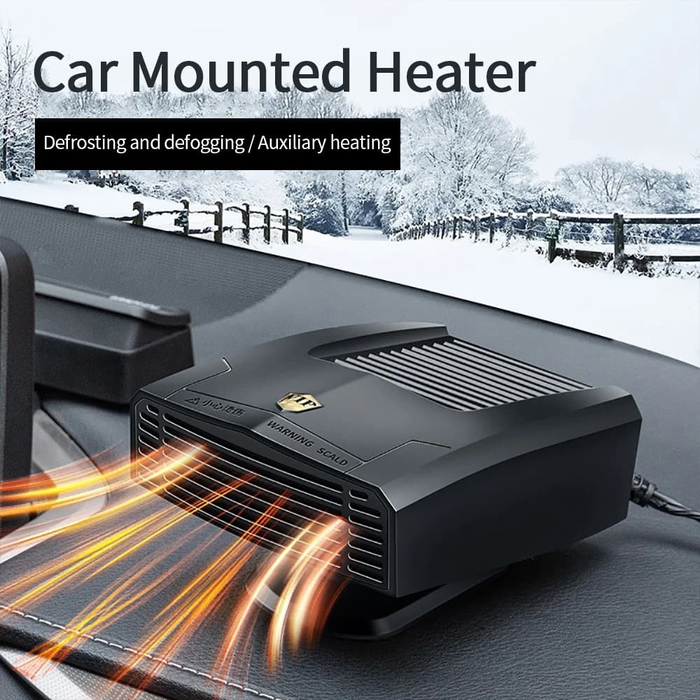 Riscaldatore per auto Ventilatore di riscaldamento elettrico Multifunzionale 12V/24V Riscaldatore per auto Parabrezza per auto Disappannamento Sbrinamento Essiccazione invernale Riscaldamento