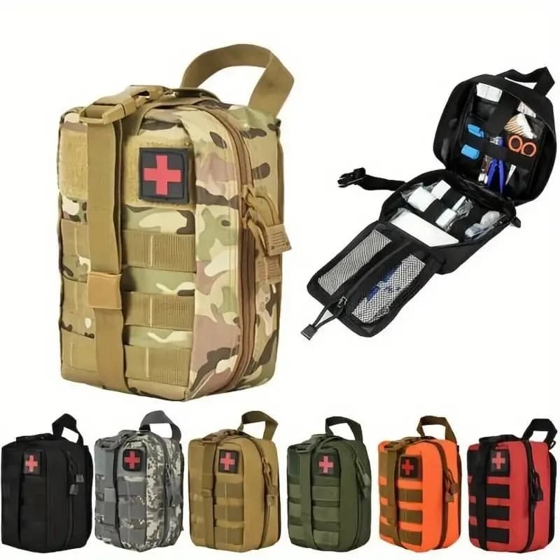 Borsa di Pronto Soccorso Tattica, Kit di Sopravvivenza, Cassetta Medica per Esterni, Borsa SOS di Grandi Dimensioni, Kit Medico d'Emergenza Molle EMT