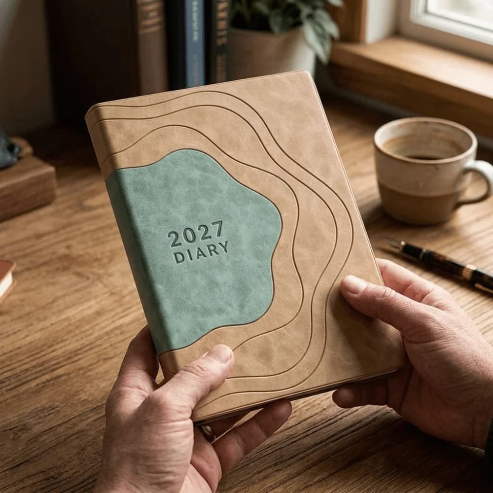 Practical Thick Pages 2027 Schedule Planner Monthly Planner Portable Thick Pages Notebook Ruled Pages Daily Planner Home Office