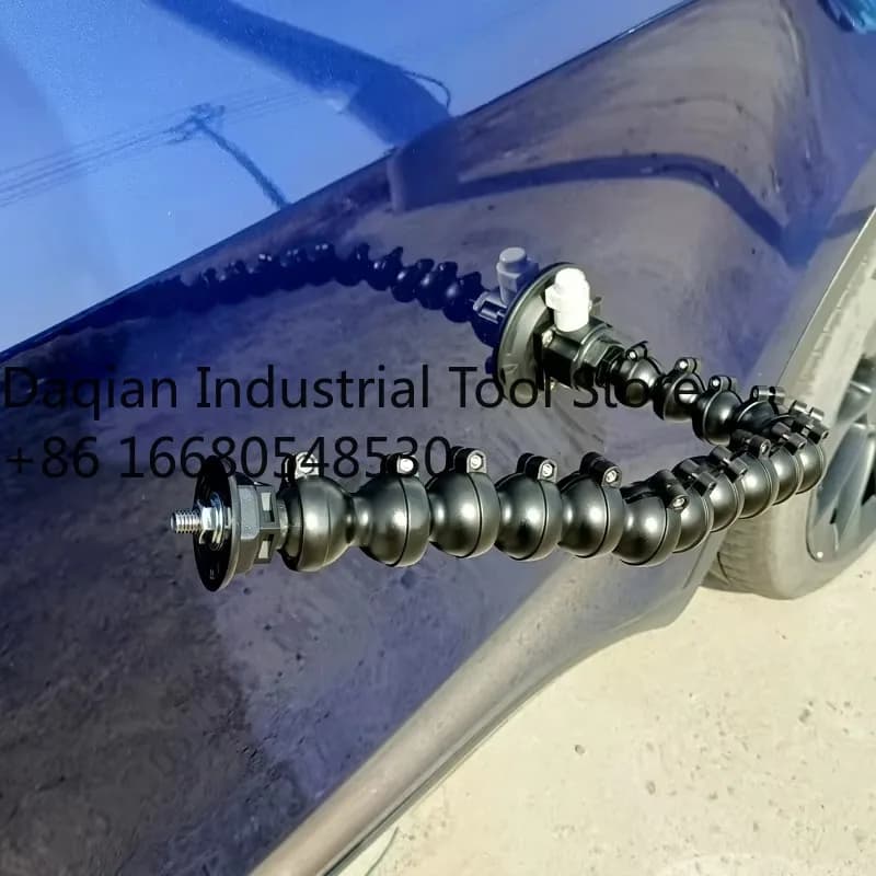 7rt4 Pollici Lampada per ammaccature regolabile Strumenti di riparazione auto Pompa a ventosa alimentata a mano Vuoto Granizo Riparazione ammaccature Borsa personalizzabile OEM