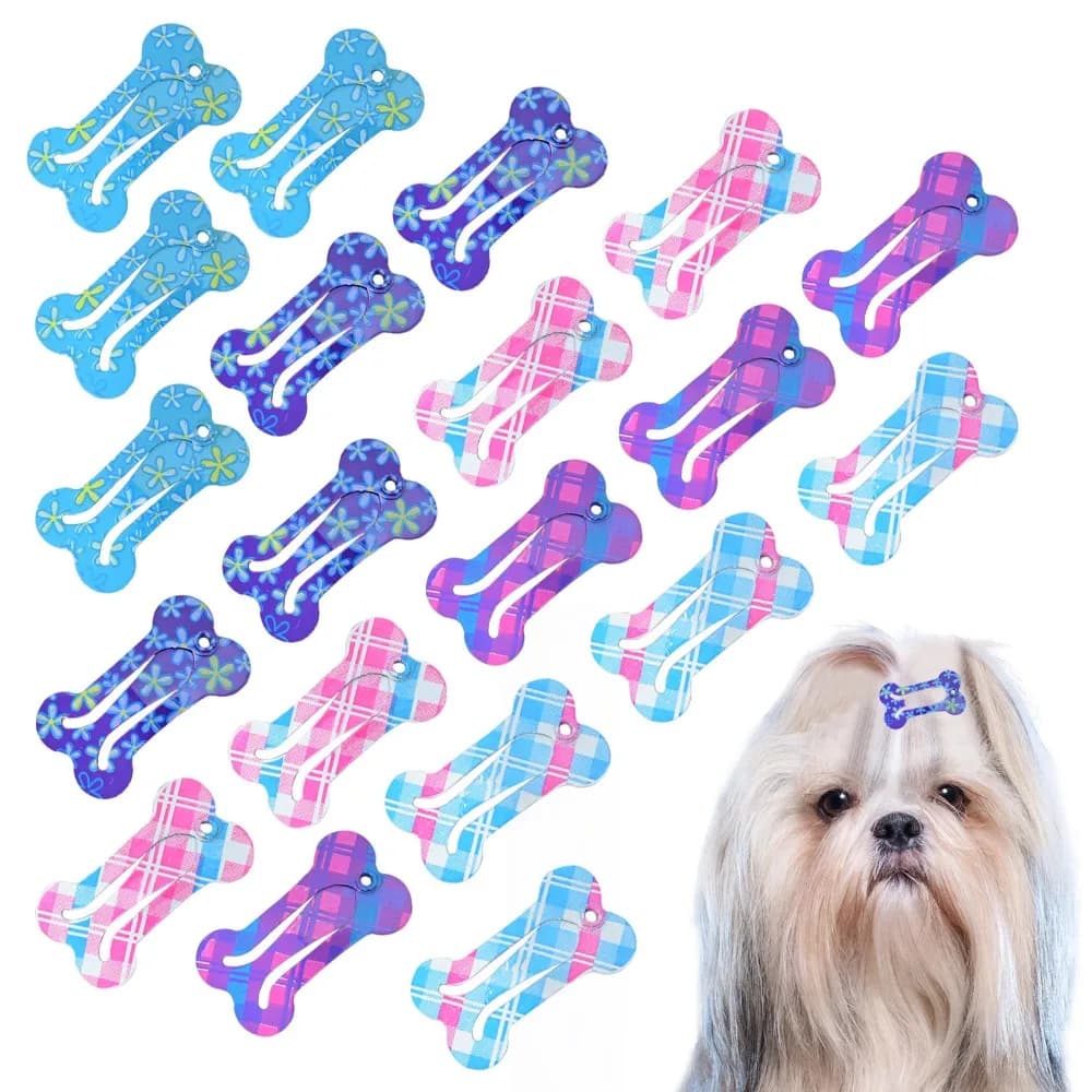 10pcs Durable Colorful Cute Mini Pet Headwear Hair Clip Pet Hair Accessories Dog Hairpin