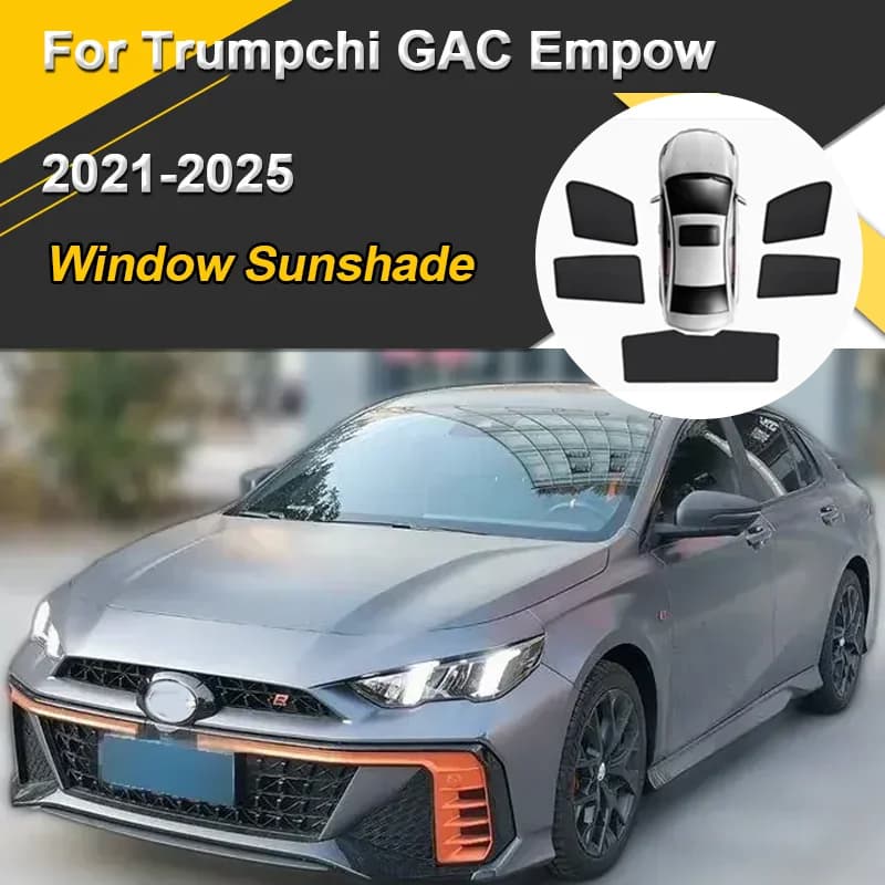 Auto Tende Da Sole Per Trumpchi GAC Empow 2021-2025 Tende Da Sole Isolamento termico Magnetico Visiera Maglia Finestra Tende Accessori Auto