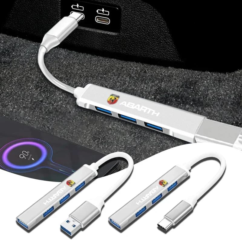 Cavo di prolunga per docking station USB per auto 2.0 3.0 Cavo Power Bank per Abbas Abarth Punto 124/125/500 Stilo Ducato Accessori auto