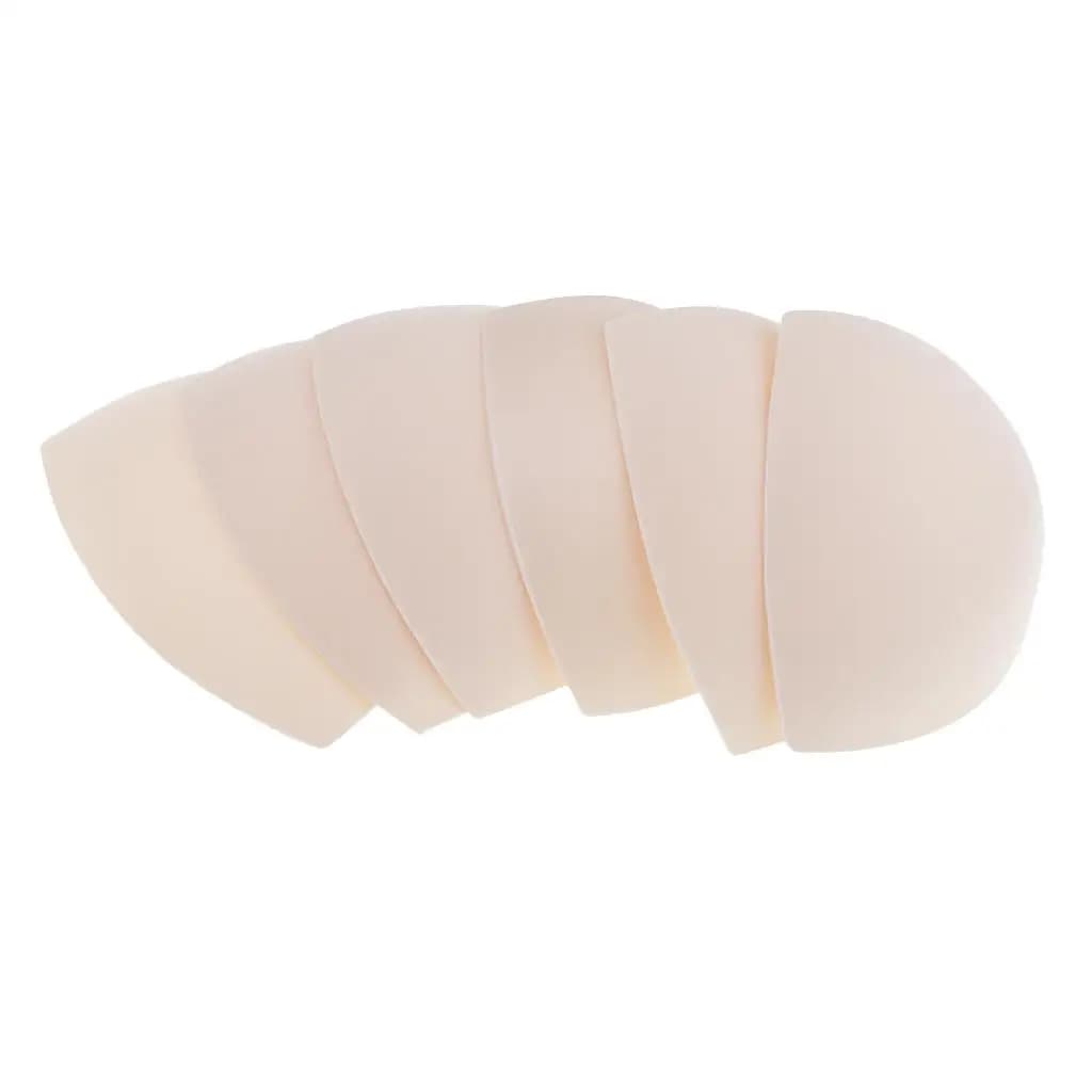 Cuscinetti in schiuma triangolari rimovibili e traspiranti per reggiseni sportivi, bikini, costumi da bagno e yoga