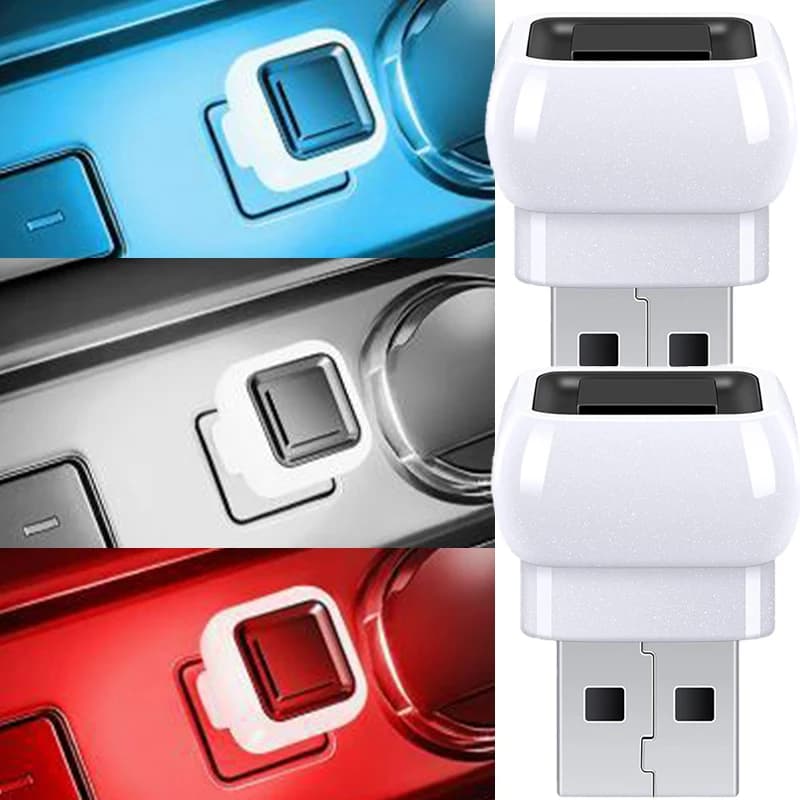 5A Car LED Light USB Mood Lamp Atmosphere Light Auto Interior Plug Play Decoration Lamp Universal Ambient Lights Decorative