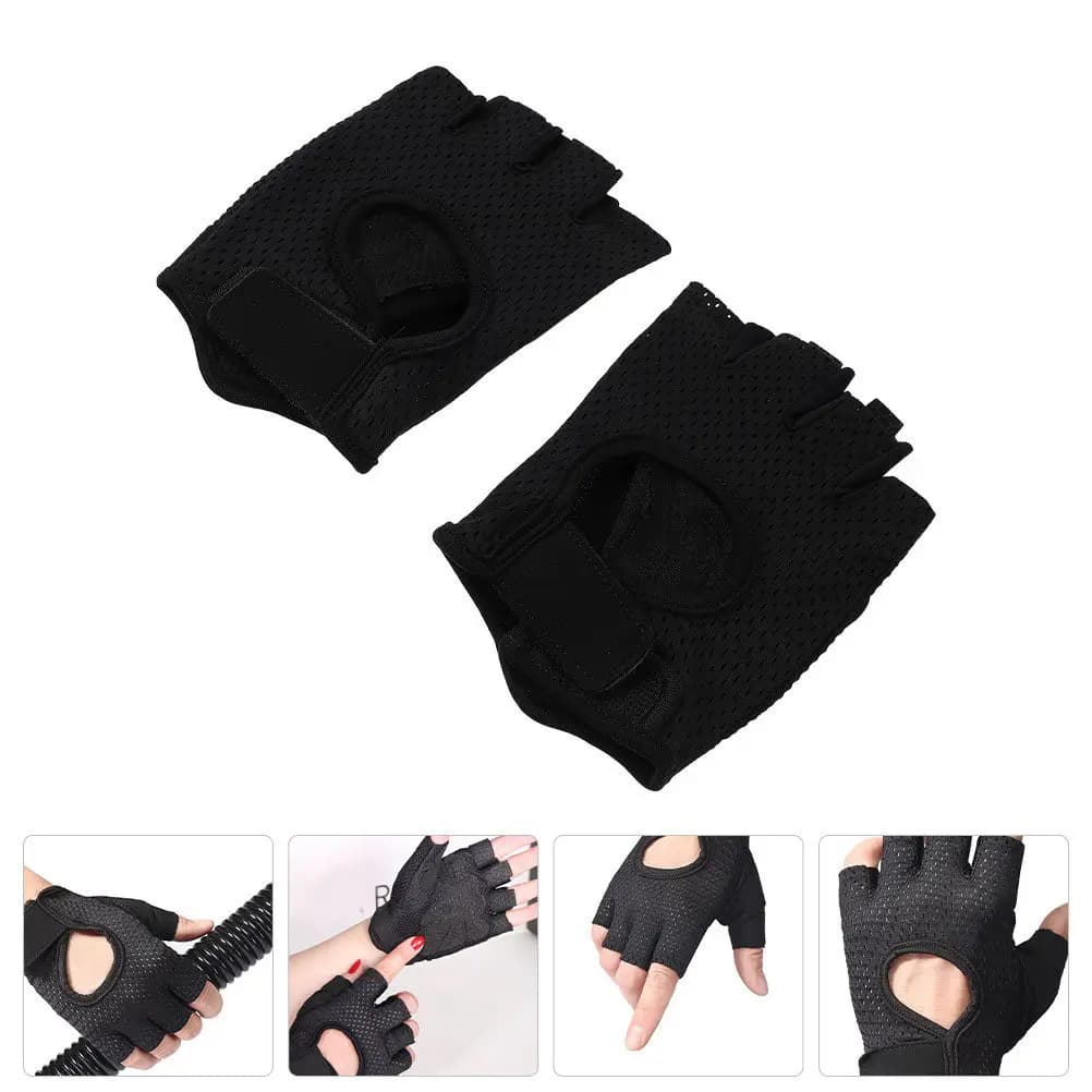 1 paio di guanti traspiranti per sollevamento pesi, guanti da palestra antiscivolo per allenamento, guanti da fitness per ciclismo, arrampicata, allenamento, uso all'aperto