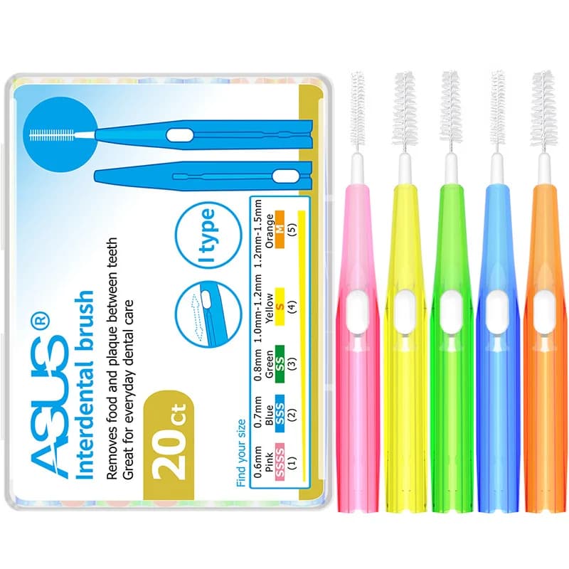20 Pz 0.6-1.5mm Sprinkle Retractable Health Care Tooth Whitening Of Toothless Slot Detergens Orthodontic Dentale Toothbrush