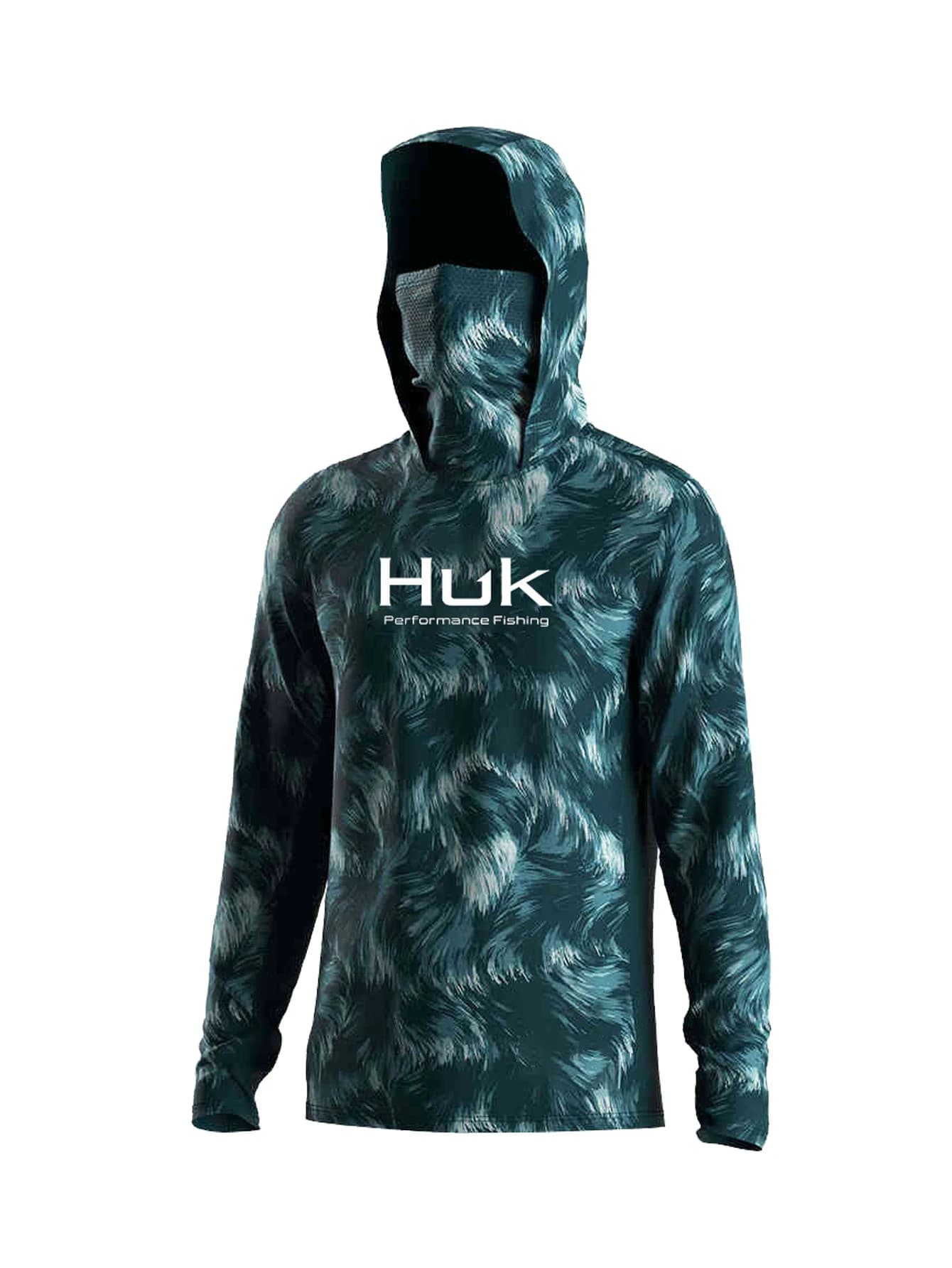 Long Sleeve Fishing T-shirts with UPF 50+ T-shirt Solar Protection Jersey Mask for Face Fishing for Men