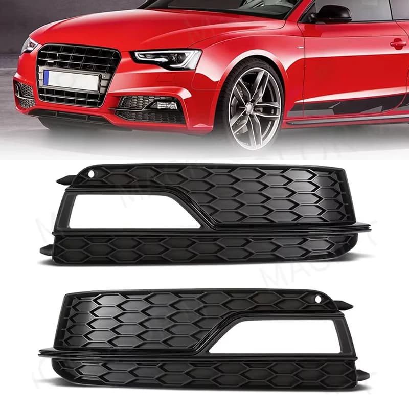 8T0807681K 8T0807682K Grill For Audi A5 Sport 2013 2014 2015 2016 Front bumpers Grill Fendinebbia Covers Accessories Auto 12V