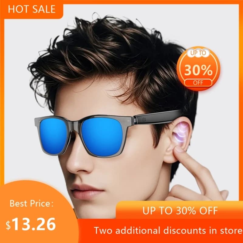 Occhiali da Sole Sportivi Smart Echowear per Ciclismo, Protezione Solare Universale, Leggeri, con Traduzione AI, Occhiali Intelligenti 2026, Dropshipping