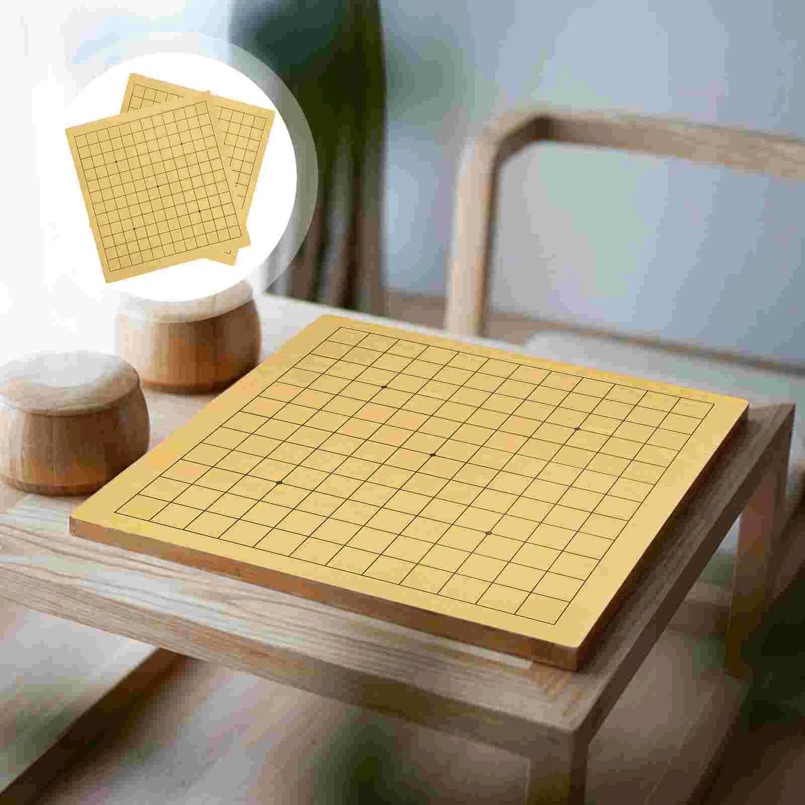 Go Board accessorio scacchiera in legno tavole a doppia faccia scacchiera da viaggio per bambini