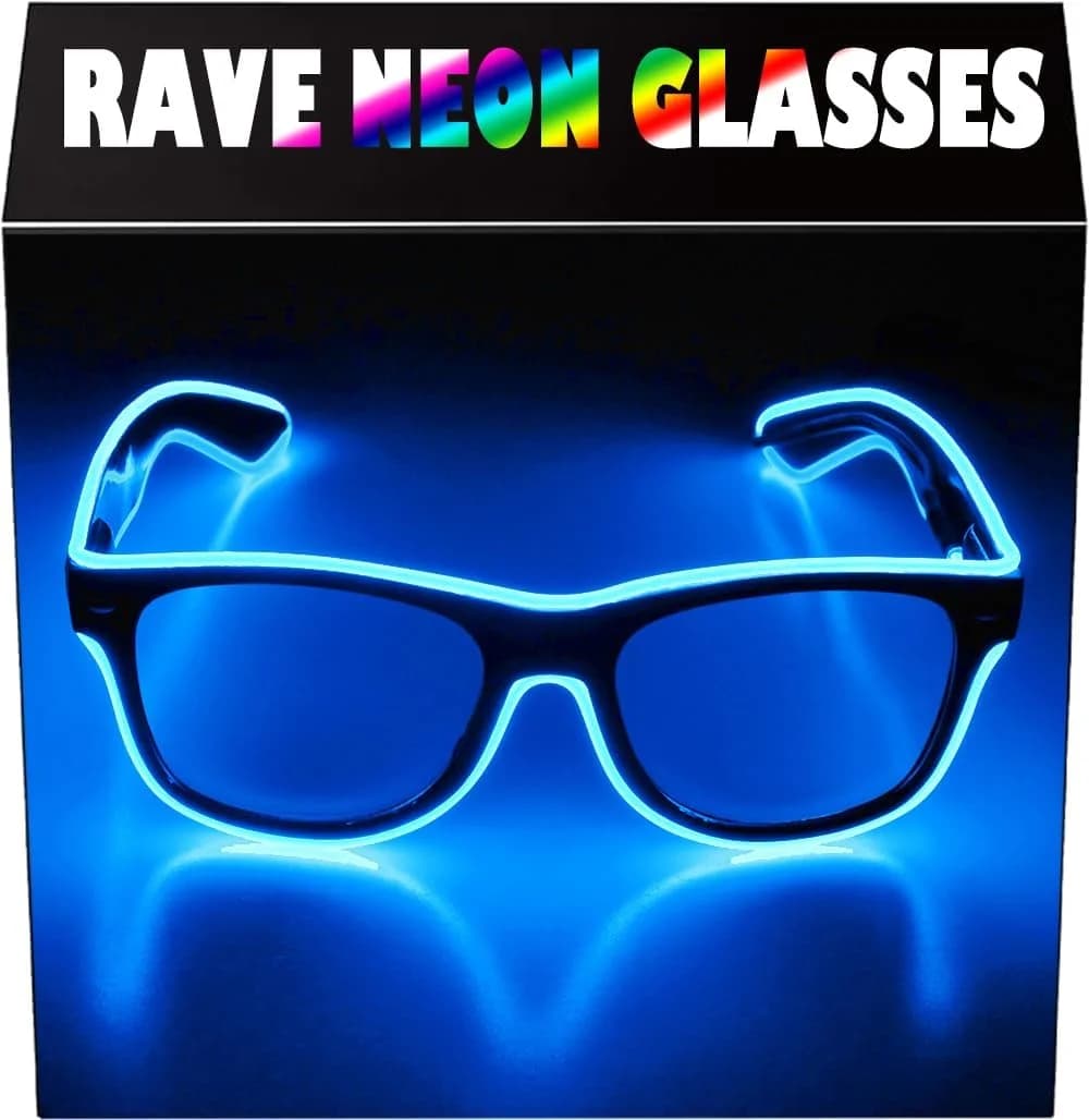 Flashing Glasses EL Wire LED Glasses Lighting Lighting New Bright Light Festival Neon Party Glow Sunglasses