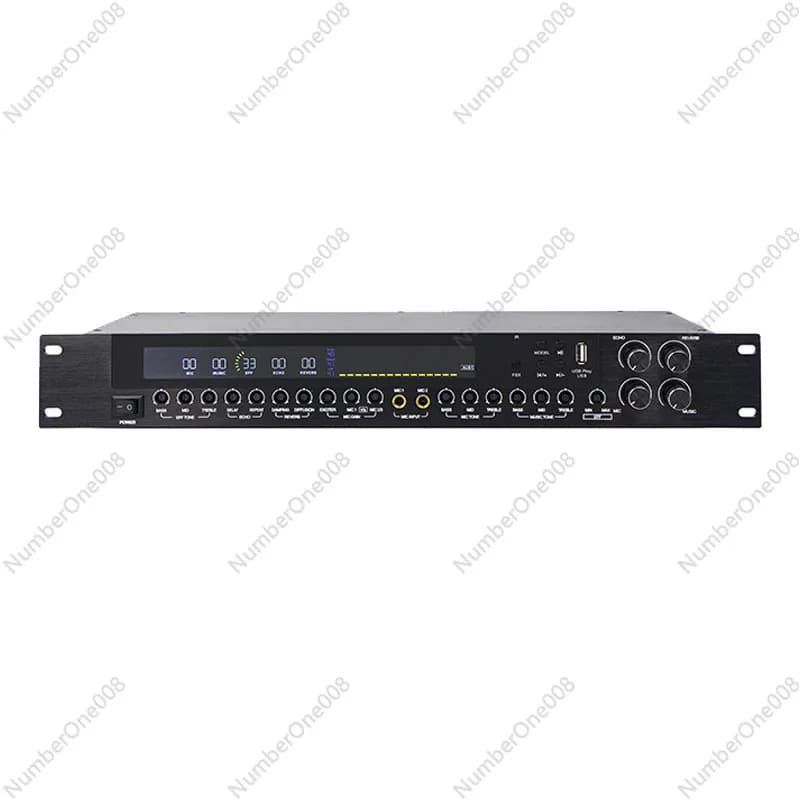 Processore di Effetti LD300 con Bluetooth, USB, Equalizzatore Ottico per Karaoke, Display Audio e Mixer per Microfono