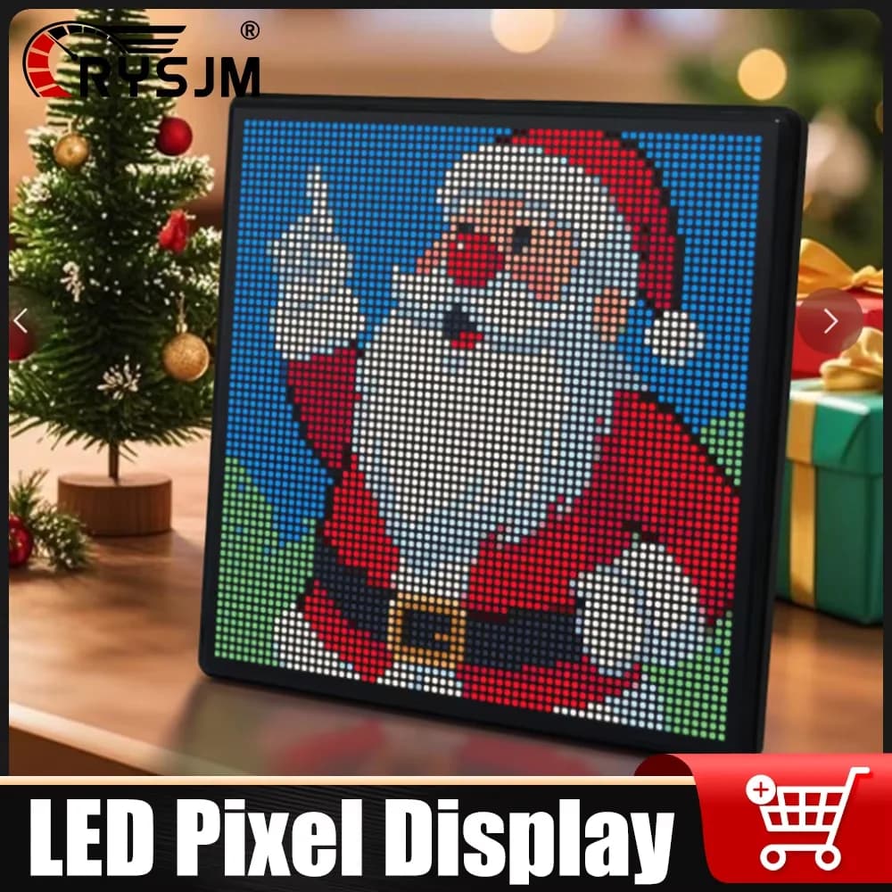 Lampada da pannello con display a pixel LED RGB, luce artistica programmabile, schermo di visualizzazione creativo, luci notturne per la decorazione della stanza anime da gioco