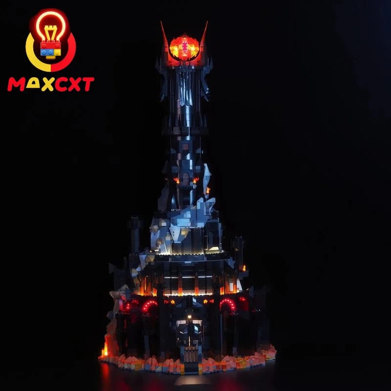MAXCXT LED Light Set for LEGO 10333 Lord of the Rings: Barad Dur Sauron Dark Tower Castle Decorative DIY Lamp