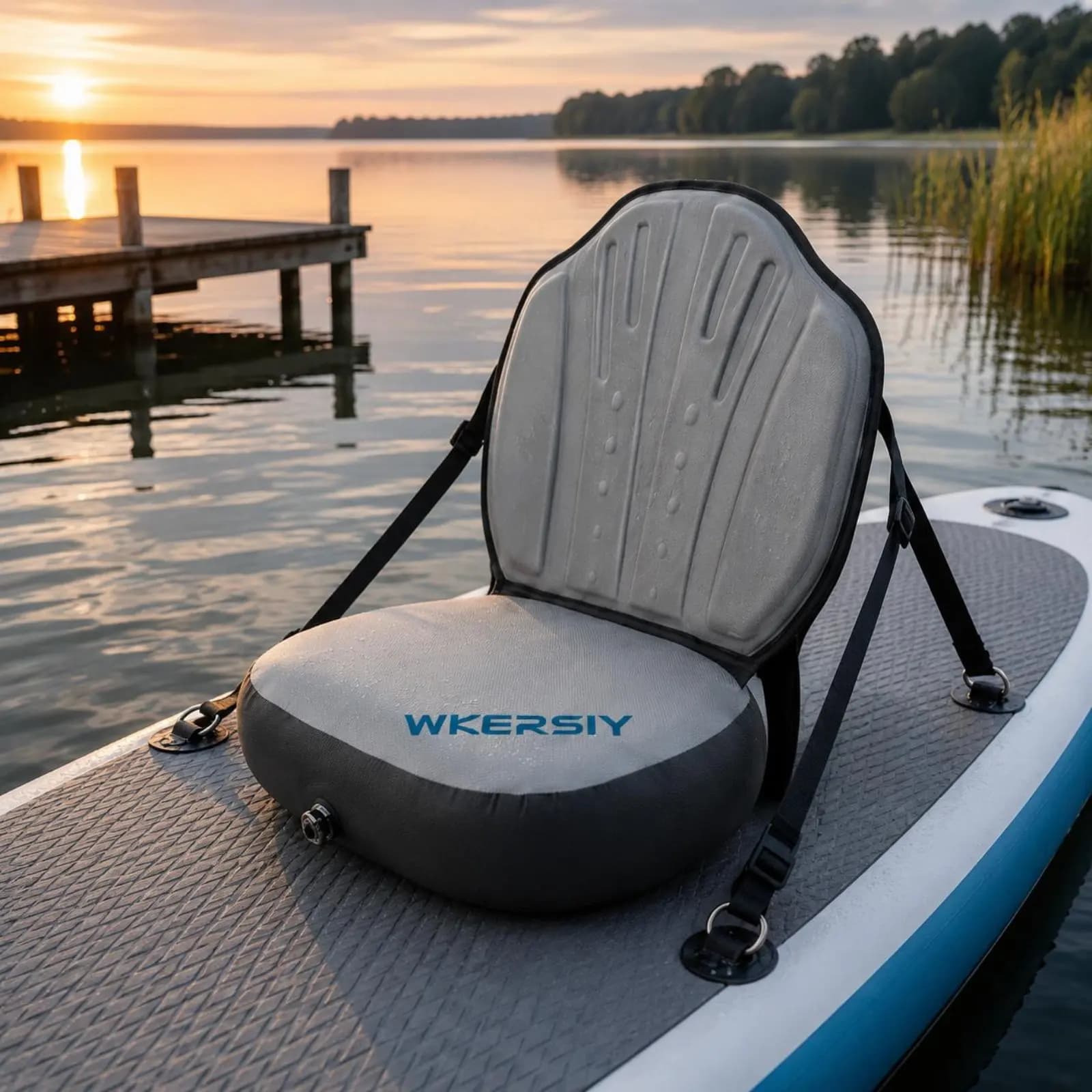 SUP Seat Adjustable Straps Inflatable SUP Seat Inflatable Board Chair Portable Paddle Board Chair Universal Fit for Paddlers