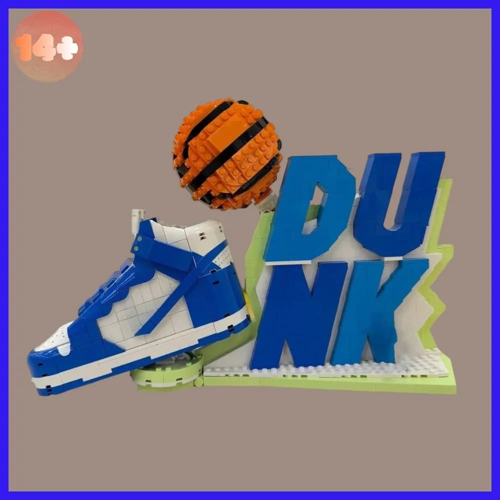 1180PCS Creative FIT 43008 Building Block Basketball Shoes Set sneaker Model Brick Toy for Kids Boys Christmas Birthday Gifts