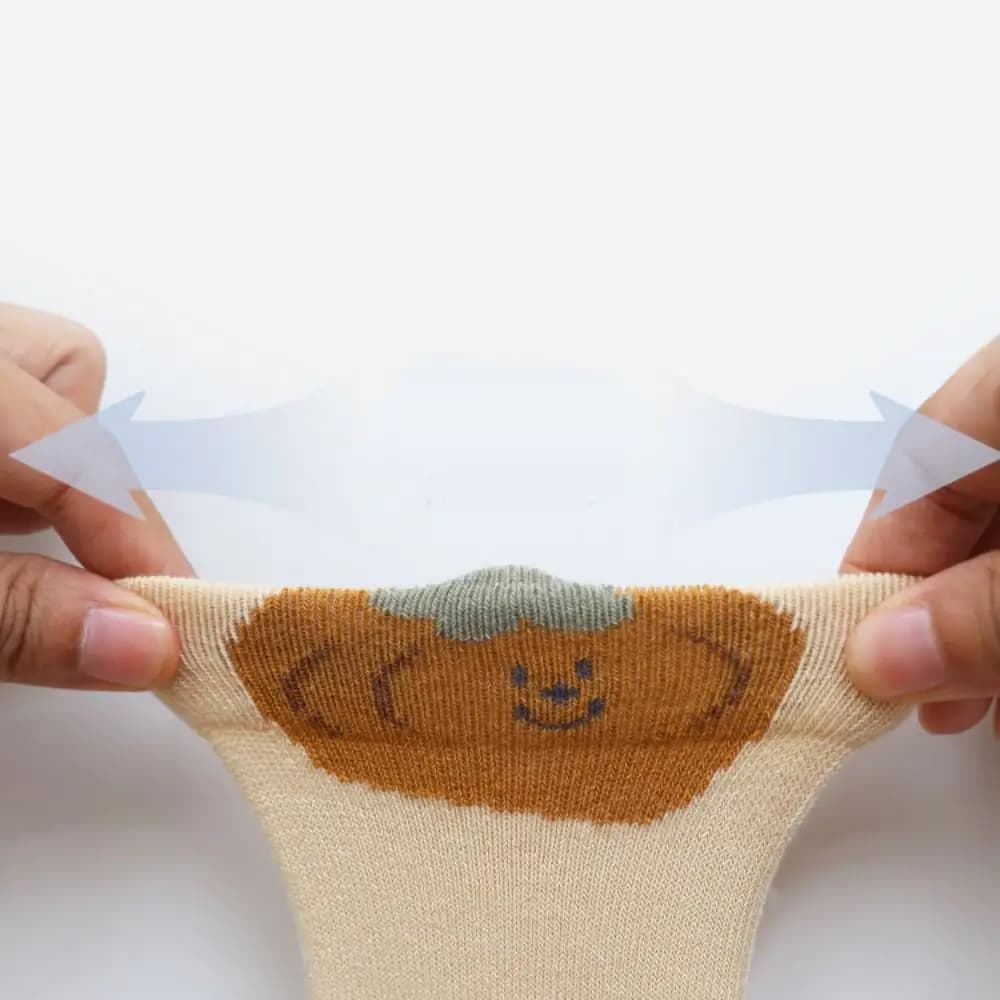 3Pairs Elastic Strawberry Calf Socks Baby Cotton Animals Print Toddle Cotton Stockings Flower Cute Baby Mid Tube Socks Girls