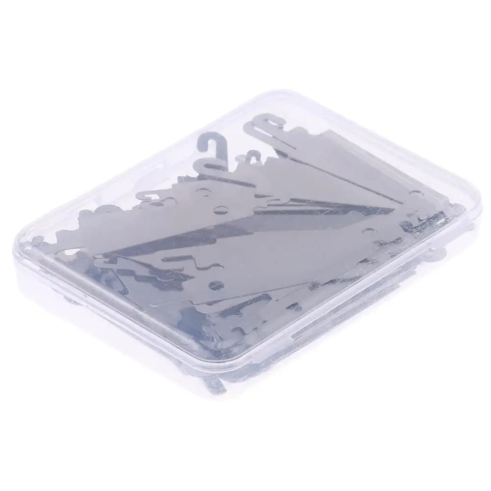 60Pcs Stainless Steel Needle-Threading Tools Needle Threader For Sewing Embroidery Cross Stitch Large Eye Needles With Clear Box