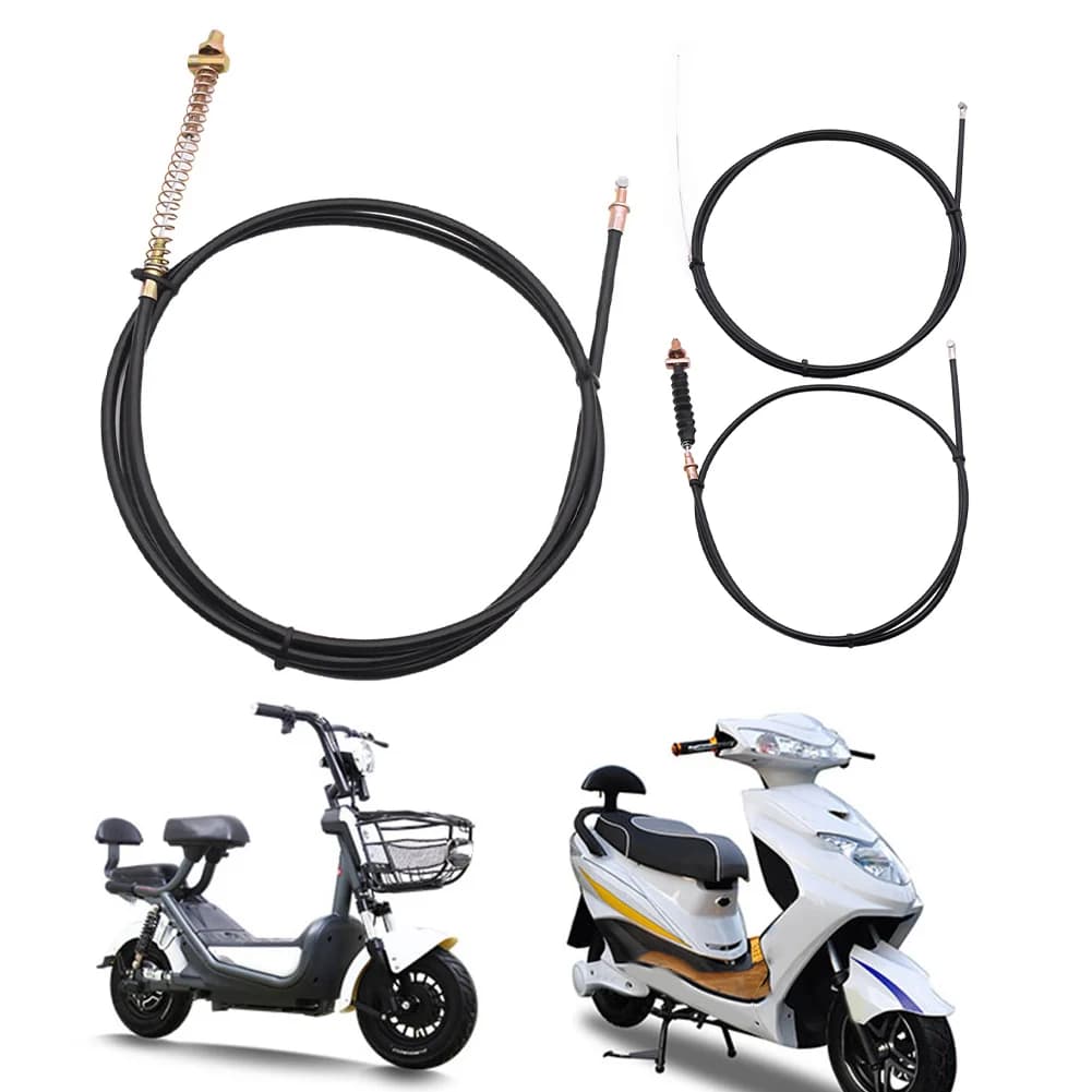 1pc E-bike Brake Cable 1.2-2.5meter Front Rear Brake Cable Drum Brake Line Rear Drum For Motorcycle Electric Vehicle Three-wheel