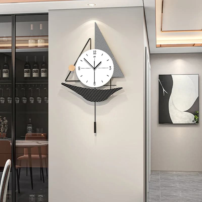 Creative Dining Table Wall Clock Modern Minimalist Home Decor Popular Silent Quartz Clock Fashion Kitchen Wall Art Decor