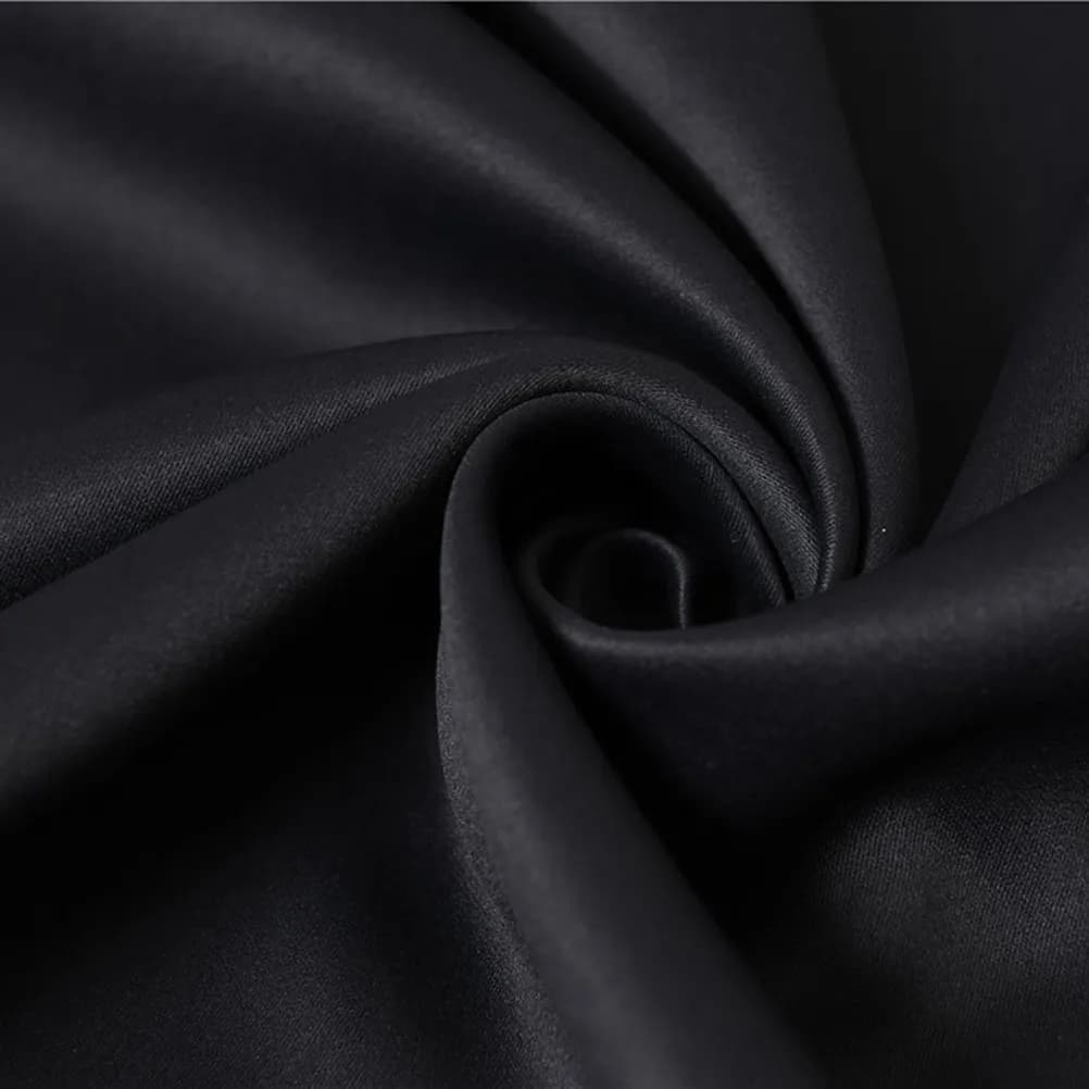 Window Curtain Blackout Panel Textured Thick Linen Insulated Thermal 100250 Size Polyester Fabric Door Scarf Window Decor