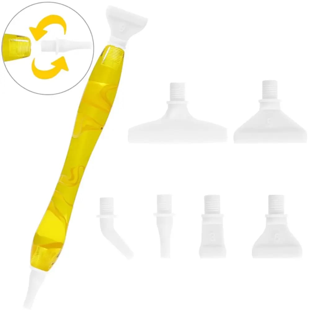 Accessori per pittura diamante punto croce Sostituisci la testa della penna Penna per pittura diamante in resina Teste in plastica Penne per trapano a punta in resina