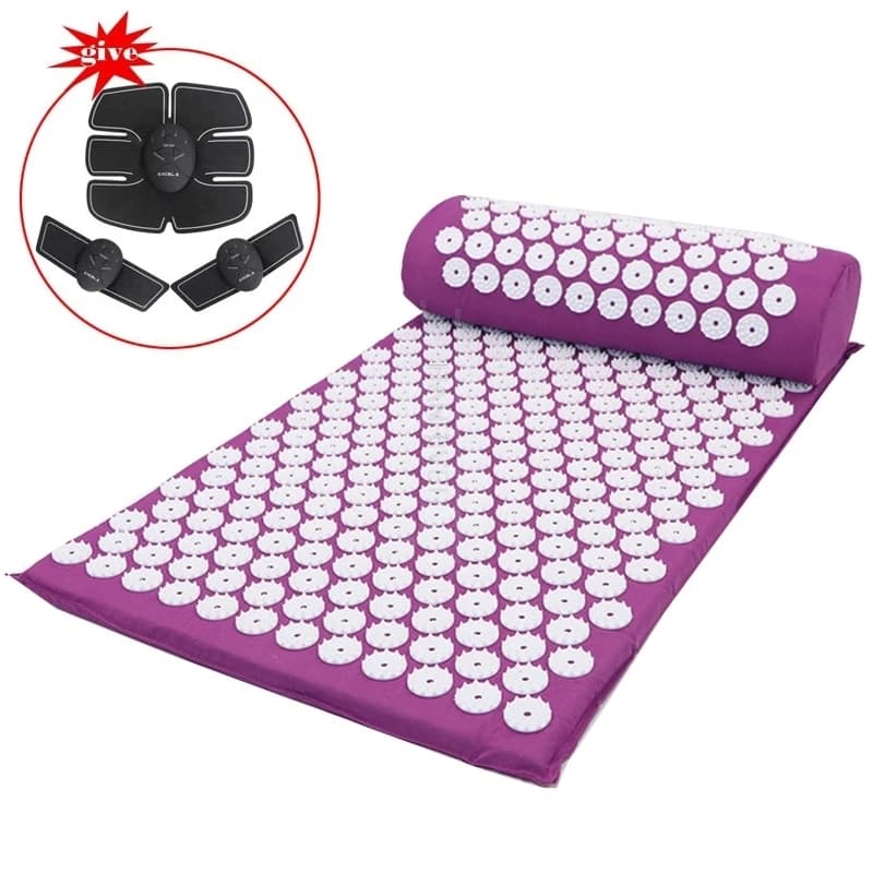 Massage Mat for Typepressure Relaxation Stress tension relief Yoga Mat for body Body cushion ABS tip Relieve stress pain Shakti Mat