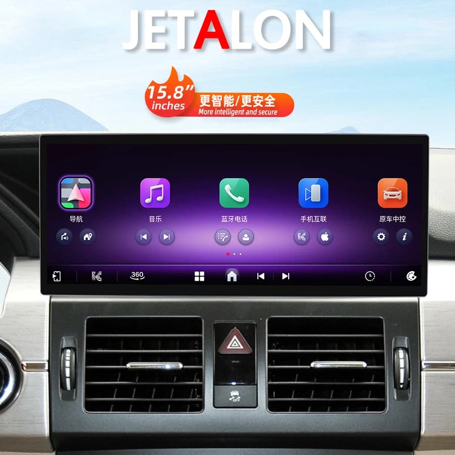 15.8inch Car Radio For Benz GLK 2009-2012 NTG4.0 Auto Android 15 Video Player Multimedia GPS Navigation HD CarPlay Unit