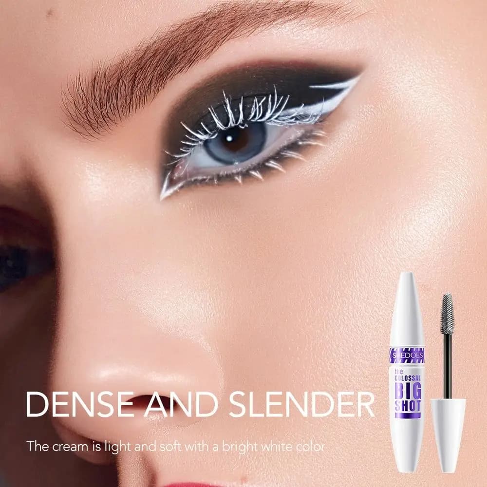 White Mascara Primer Waterproof Anti-Smudge Eyelash Base Cream addensare allungamento Mascara bianco strumento cosmetico per il trucco degli occhi
