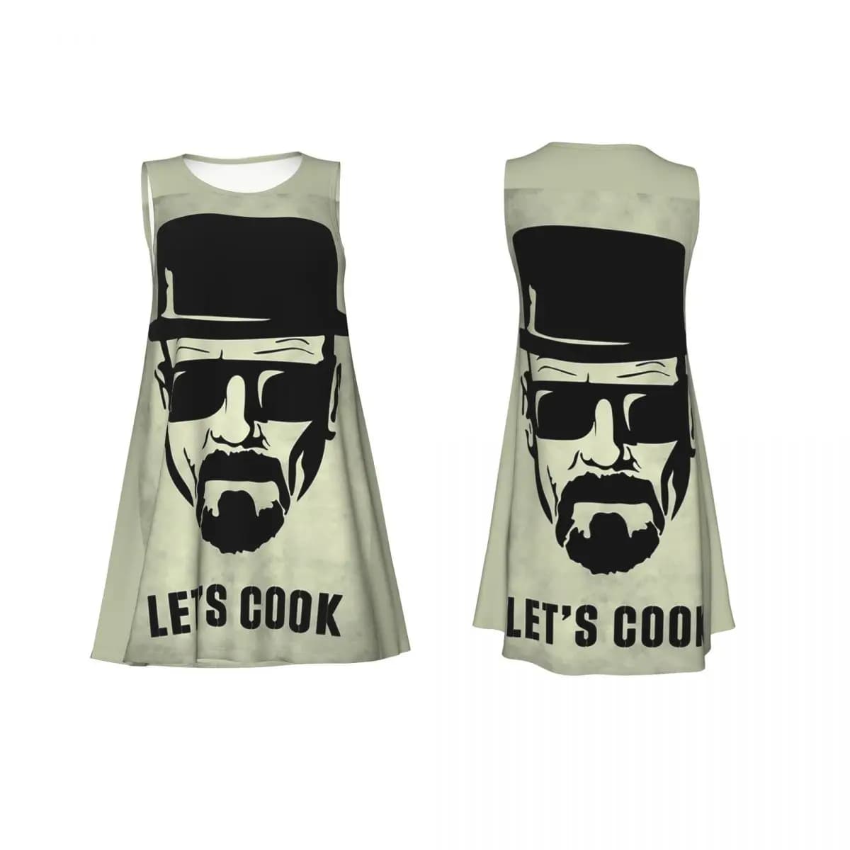 Heisenberg Lets Cook Summer Abito da donna a maniche corte Elegante abito senza maniche con scollo rotondo Abiti larghi per il fine settimana e le vacanze