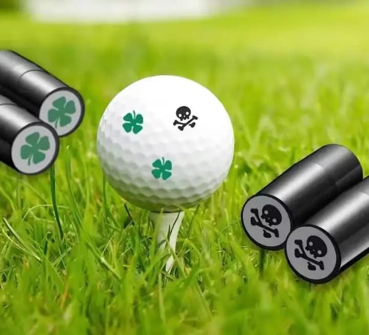 1 Pezzo Timbro per Palline da Golf, Marcatori a Secco Rapido, Durevoli, Lunga Durata, Vari Modelli, Accessori da Golf in Plastica
