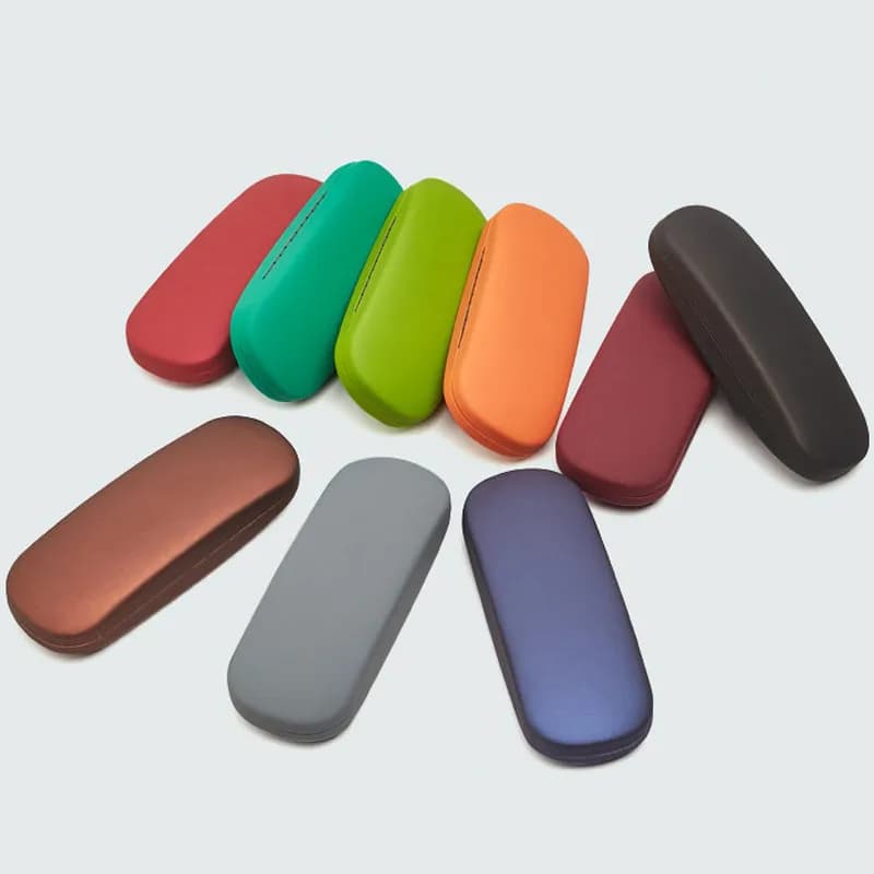 Simple Color Candy Solid Color Leather Reading Glasses Sunglasses Organization Durable Students Door Glasses for Myopia