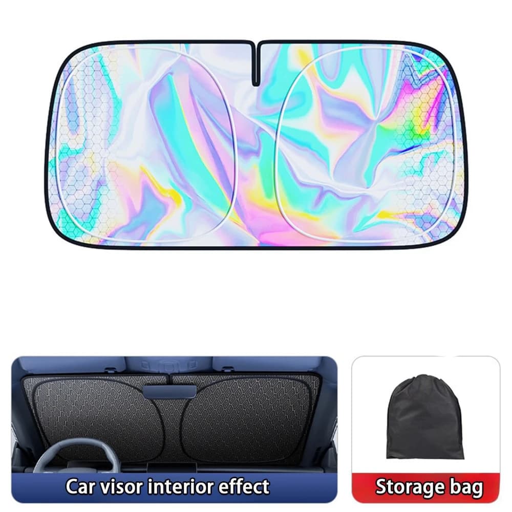 New 5-Layer Car Windshield Sun Shade Cover Foldable Thicken Front Window UV Refletive Sunshade Curtain Sun Protection Cover